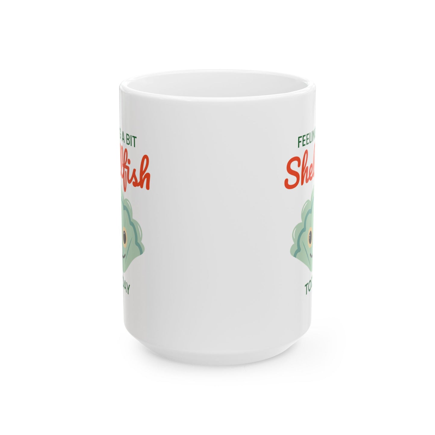 Scallop Shell Mug for Ocean Pun Lovers and Mood Expressers