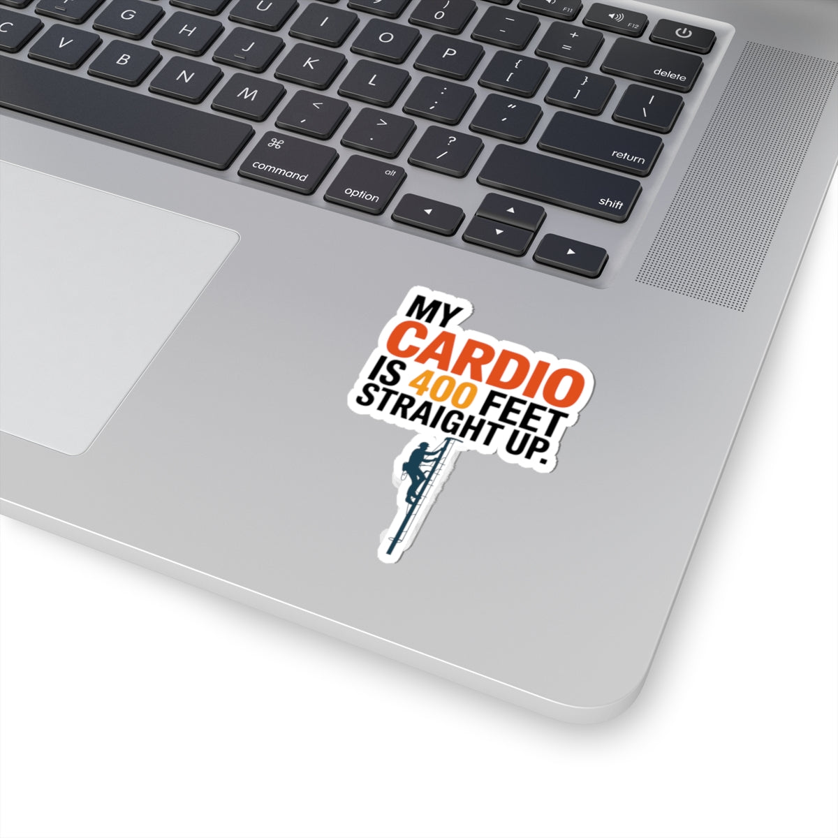 Tower Climber Sticker - 400 Feet Cardio Vinyl Decal for Telecom Technicians, Climbers