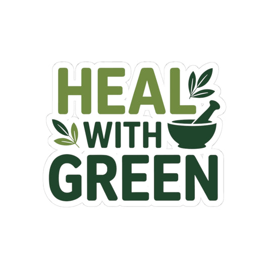 Plant-Based Healing Sticker - Herbal Medicine Vinyl Decal for Herbalists, Holistic Practitioners