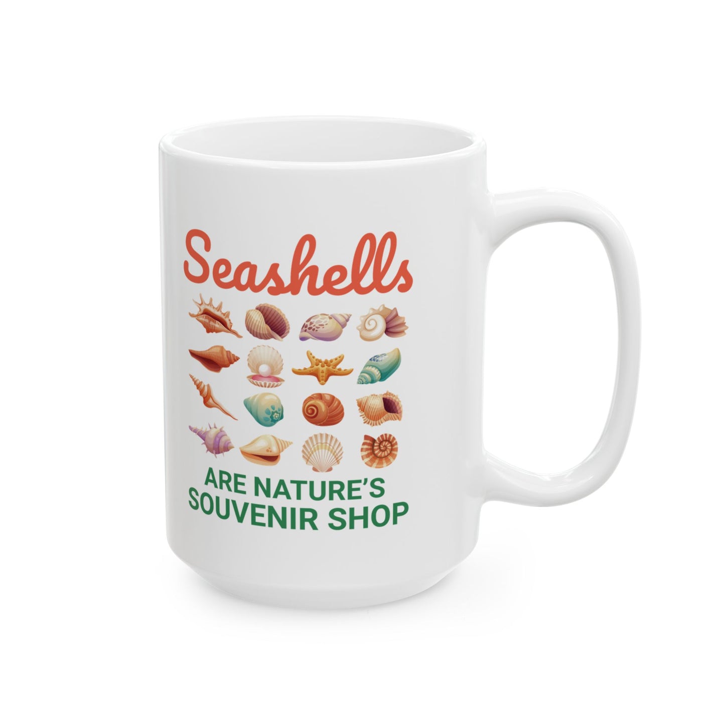 Seashell Collector Mug - Nature's Souvenir Shop Design