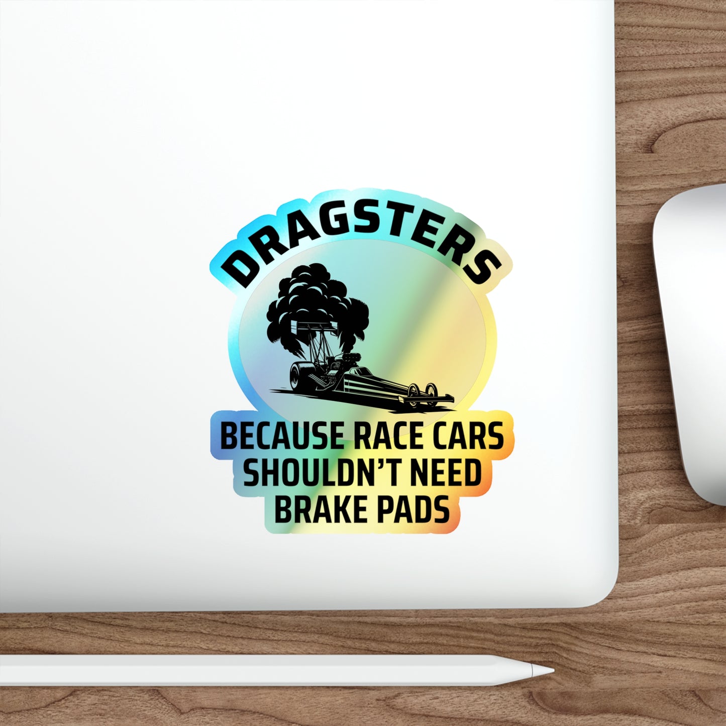 Dragster Drag Racing Holografische Aufkleber aus Vinyl – Burnout Launch Style für Pit Crew Enthusiasten