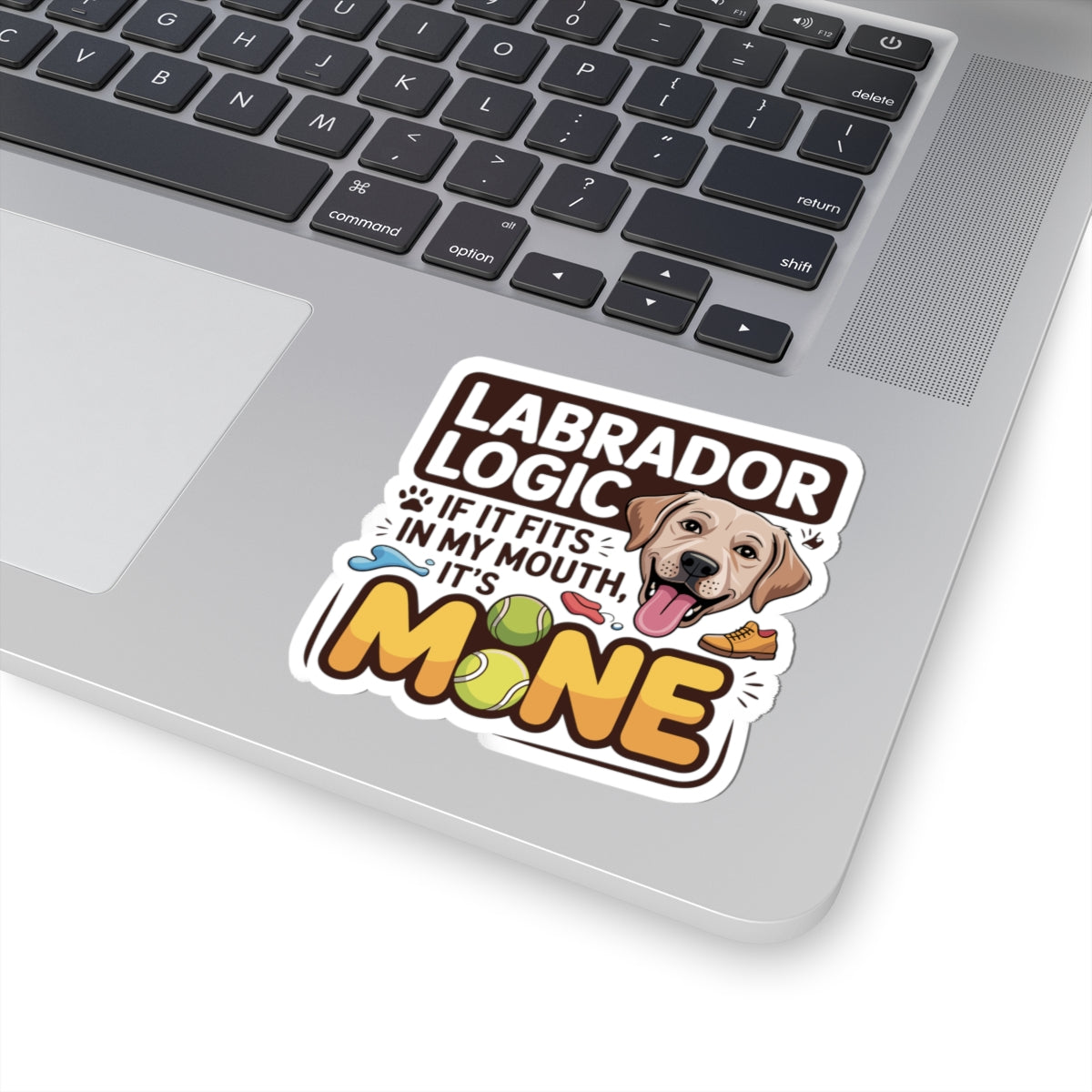 Funny Labrador Dog Sticker - Labrador Logic If It Fits Vinyl Decal for Pet Owners Dog Lovers Trainers