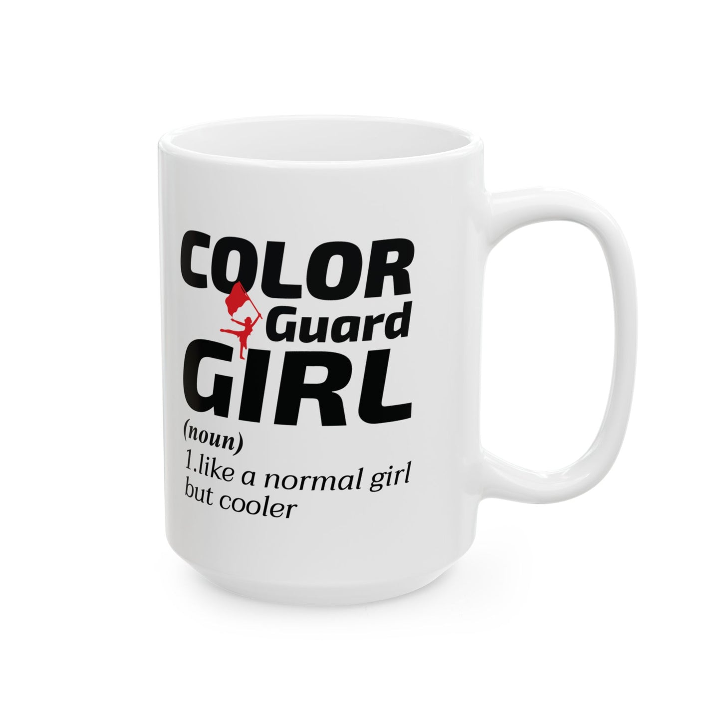 Color Guard Girl Mug | Flag Team Dance Performance Marching Band Gift