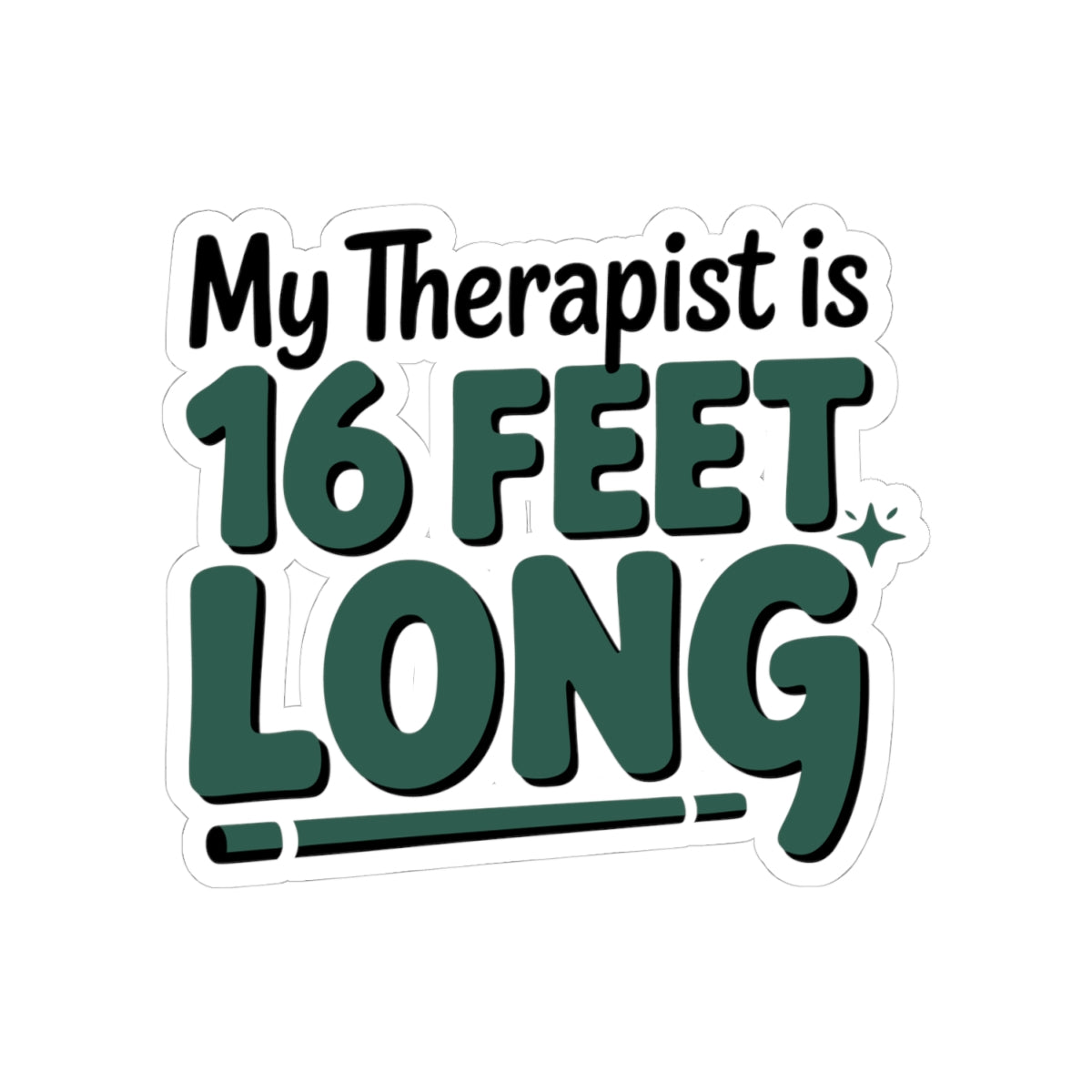 Pole Vault Sticker – Witty Humor Therapy Quote Decal for Track and Field Athletes, Vaulters & Sport Enthusiasts