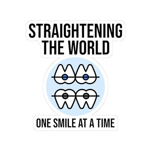 Dental Office Decor Orthodontic Sticker - Orthodontist Vinyl Decal for Dentist, Hygienist