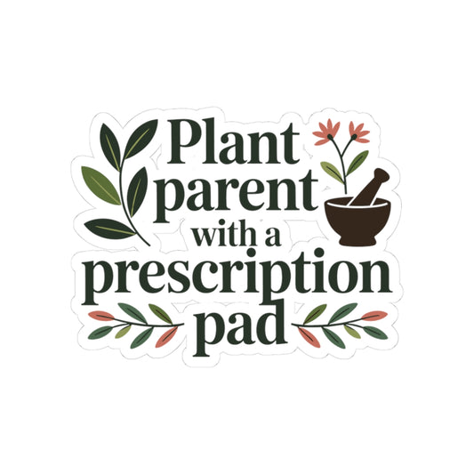 Herbalist Identity Sticker - Plant Prescriber Vinyl Decal for Herbalists, Clinical Practitioners