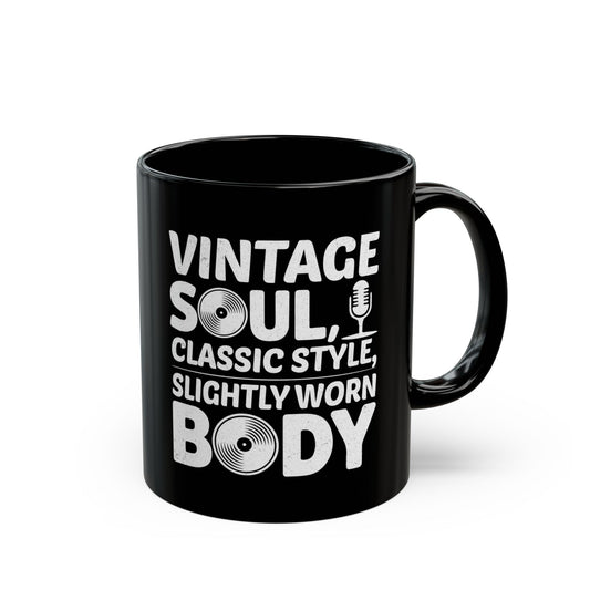 Vintage Soul 50th Birthday Mug - Classic Style Slightly Worn Humor Coffee Cup, 11oz