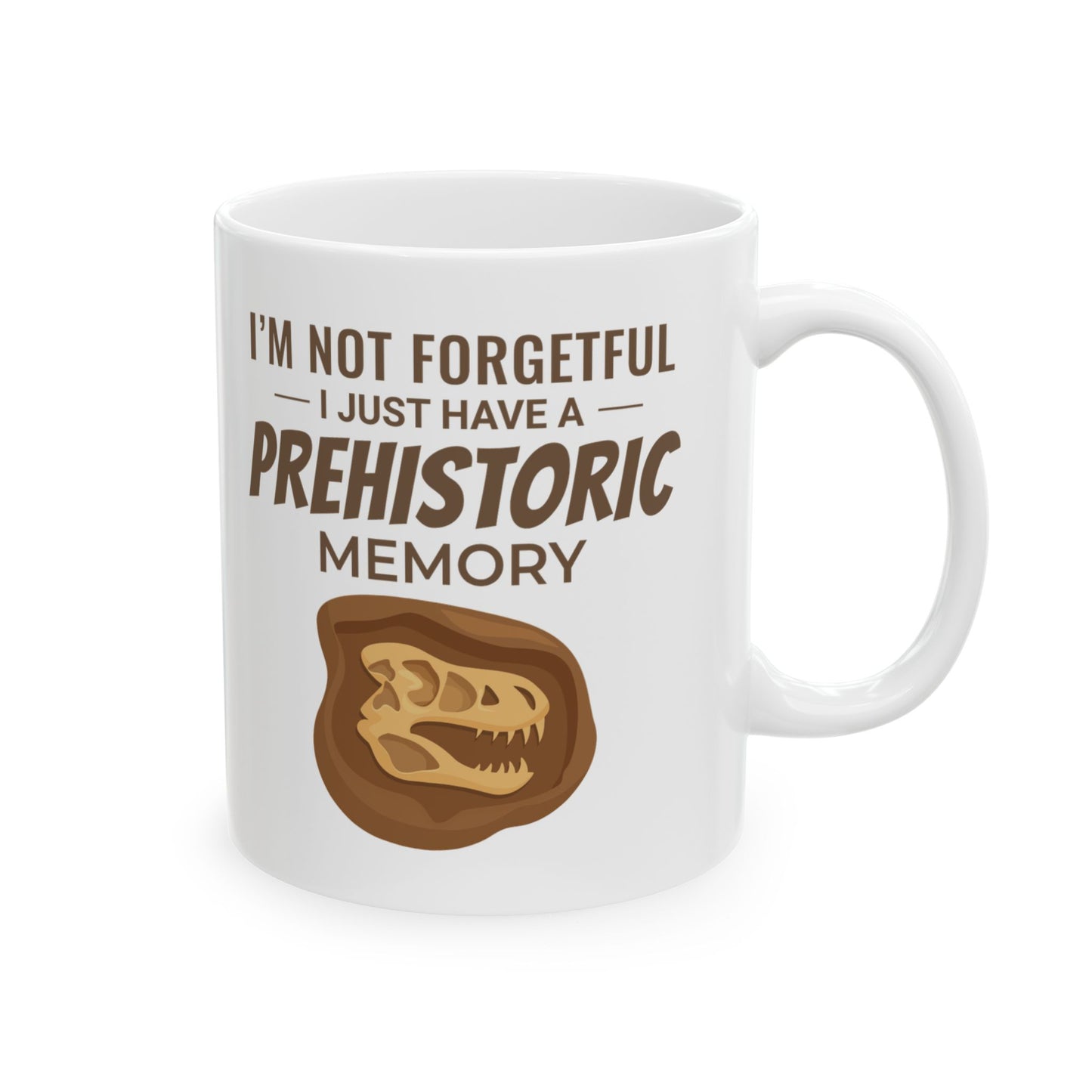 Dinosaur Fossil Mug Prehistoric Memory for Paleontology Students