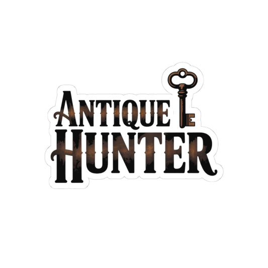 Antique & Treasure Hunter Vinyl Sticker – Retro Skeleton Key Decal for History Buffs, Collectors