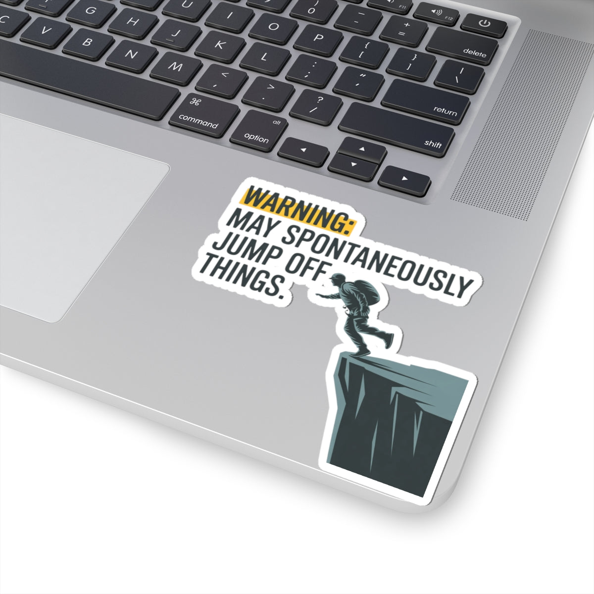 Base Jumping Sticker for Car Helmet – Safety Humor Decal for Extreme Athletes Adrenaline Junkies Skydivers