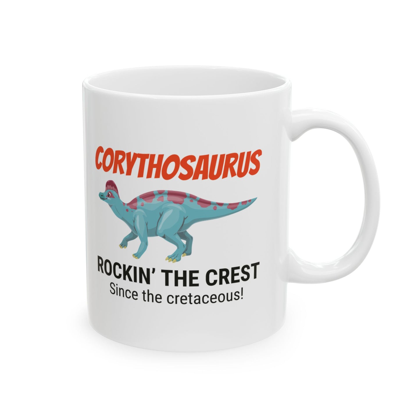 Dinosaur Fossil Mug - Corythosaurus, Crest - Dino Humor Mug