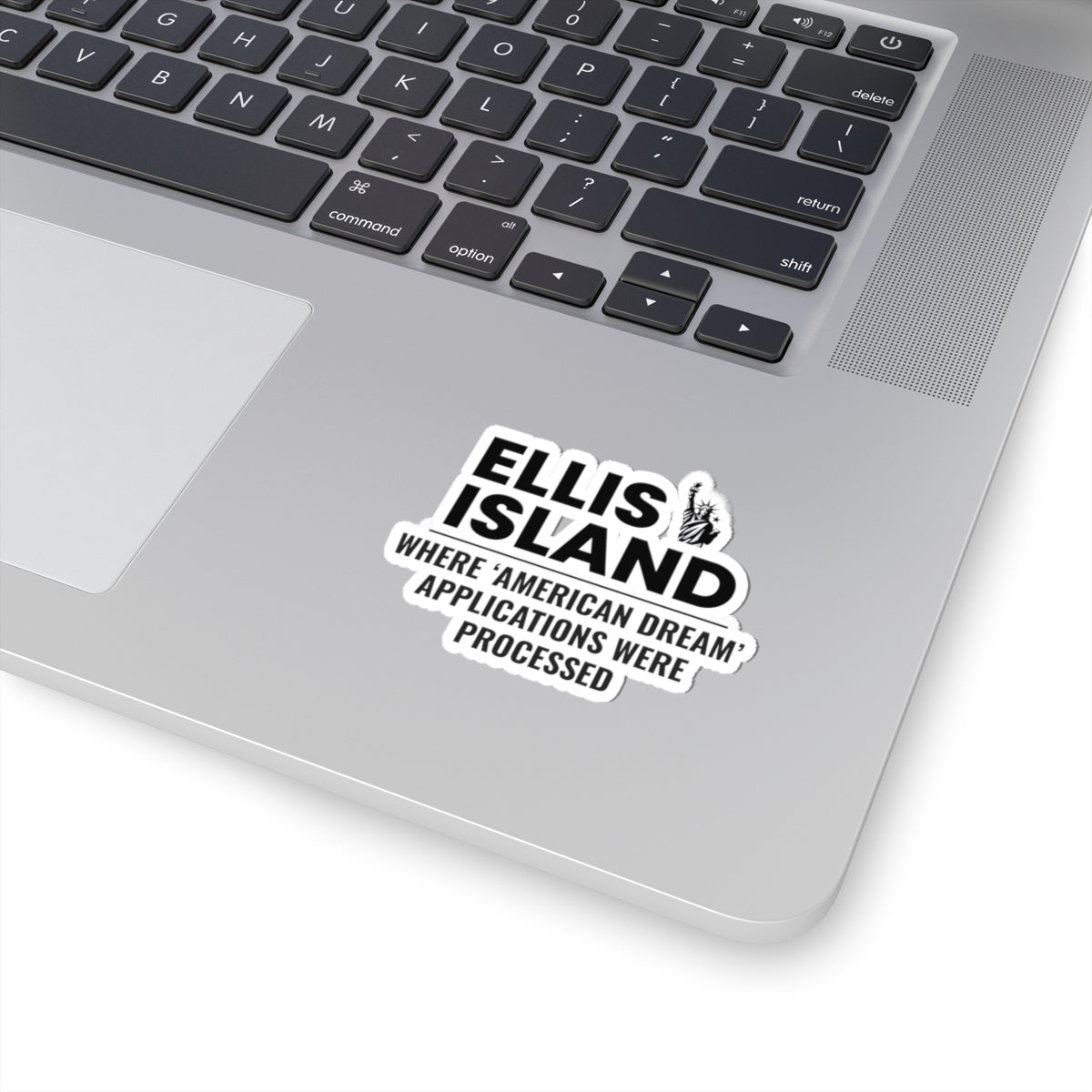 Ellis Island Sticker - American Dream Immigration Vinyl Decal for NYC Fans Cars Laptops Water Bottles History