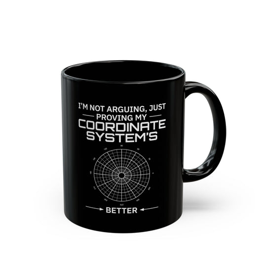 Coordinate System Mug - GIS Humor Coffee Cup for Cartographers & Analysts