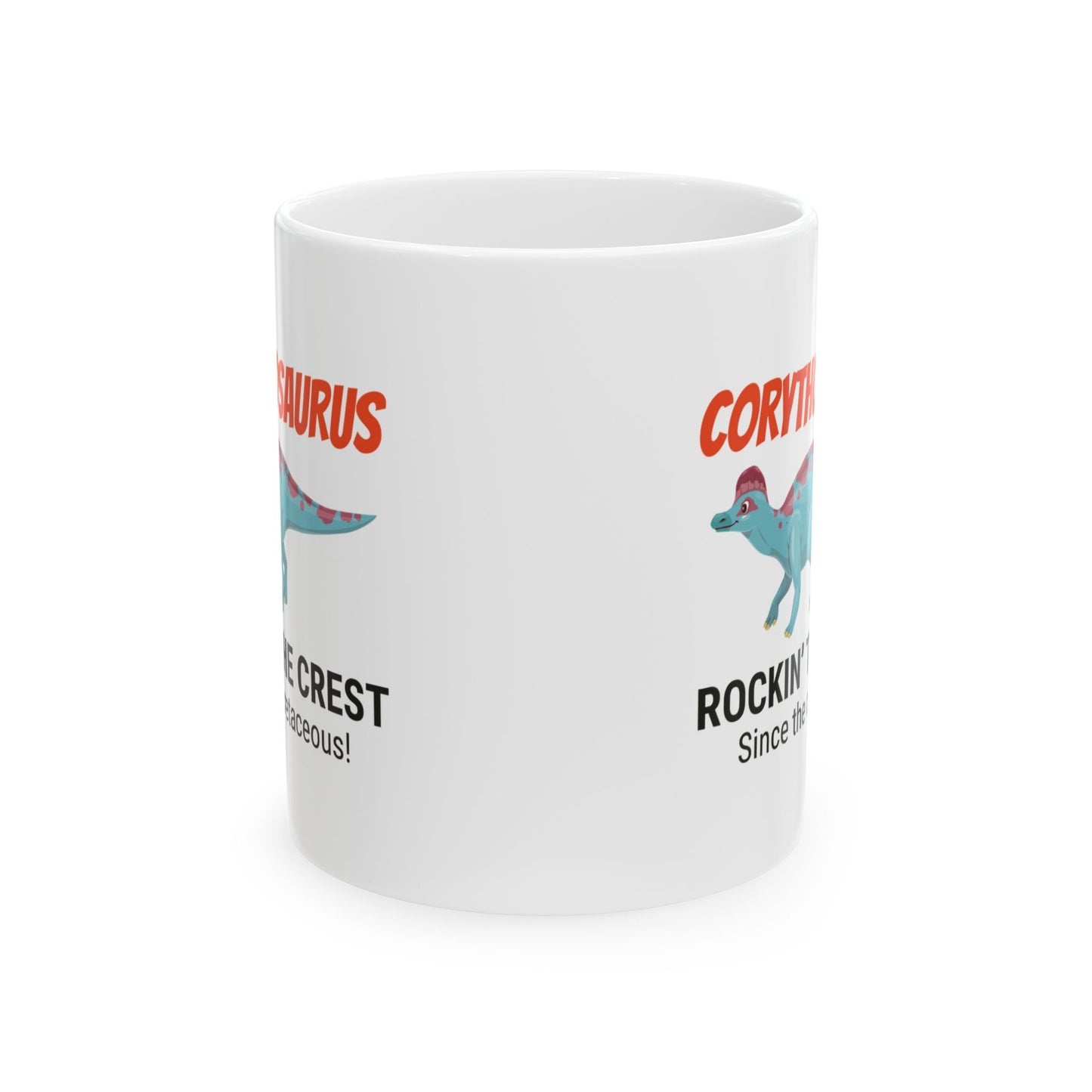 Dinosaur Fossil Mug - Corythosaurus, Crest - Dino Humor Mug