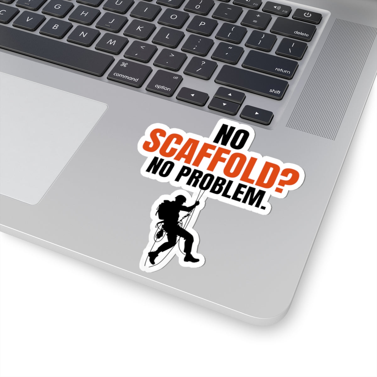 Rope Access Technician Sticker - No Scaffold Vinyl Decal for Climbers & Rescuers