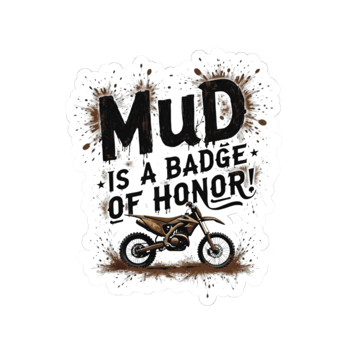 Motocross Sticker Vinyl Dirt Bike Racing Off-Road Motorcycle Decal for Mud Enthusiasts