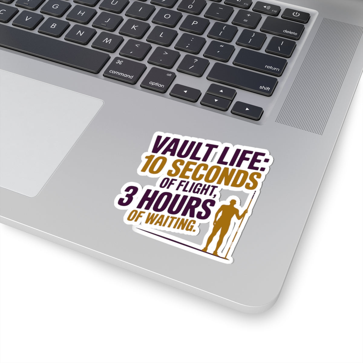 Pole Vault Sticker – Funny Vault Life Time Contrast Decal for Track and Field Athletes, Competitive Vaulters & Sport Fans