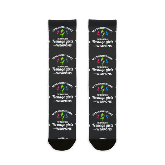 Color Guard Socks – Ideal for Performers & Marching Teams, Empowering Design for Girls