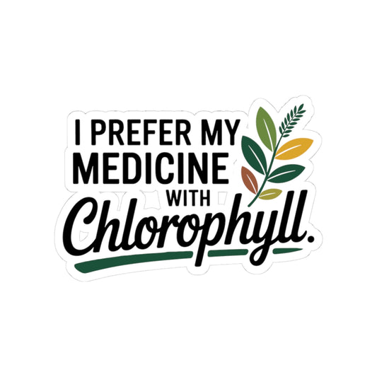 Naturopath Preference Sticker - Plant-Based Medicine Vinyl Decal for Naturopaths, Green Therapy Advocates