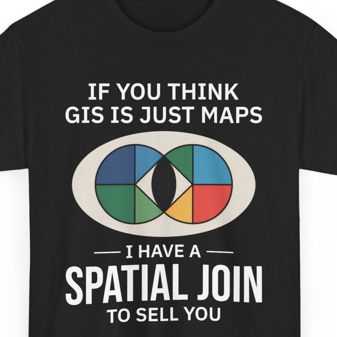 GIS Reality Check T-Shirt - Spatial Join Humor Tee for Data Analysts