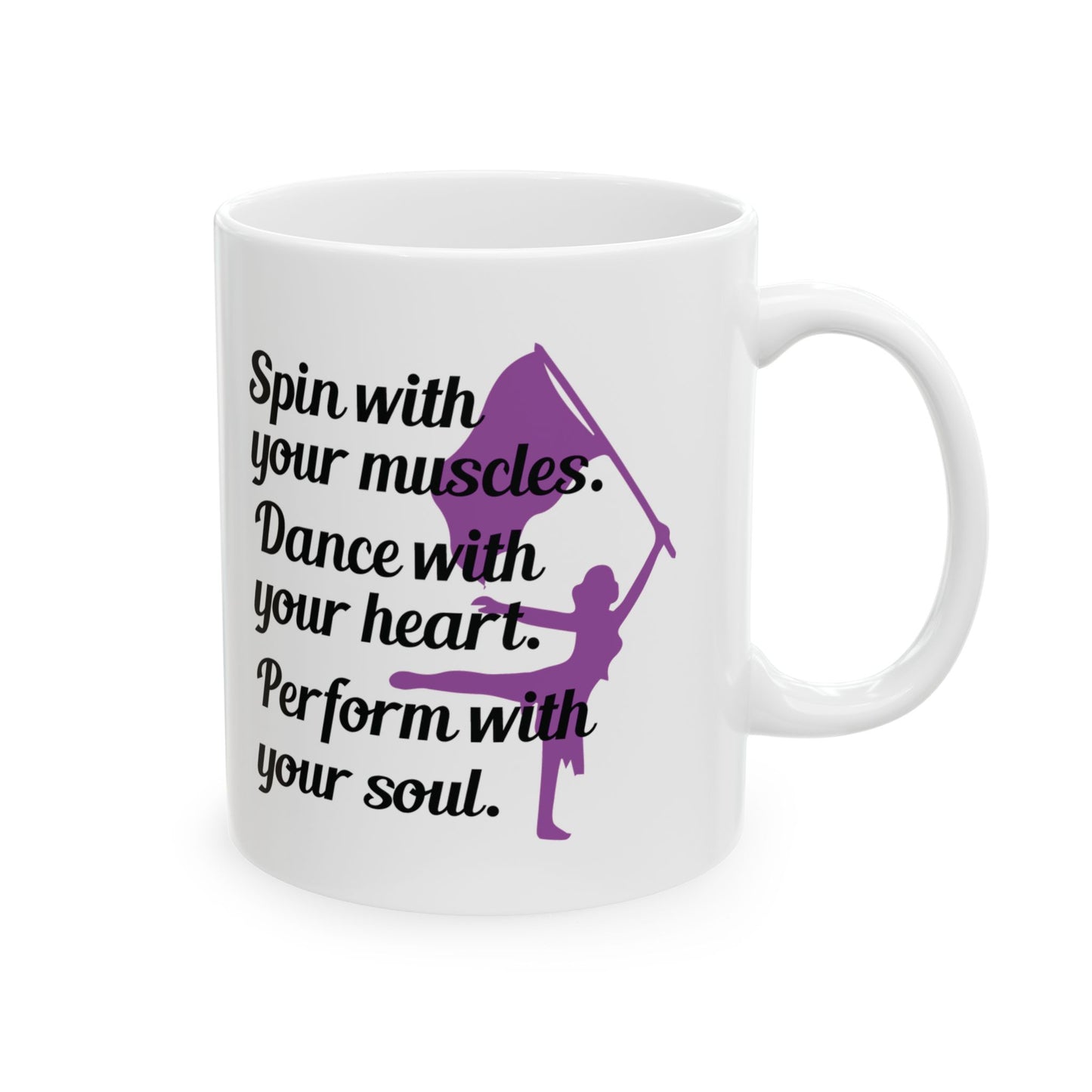 Color Guard Mug - Spin Dance Perform Design for Enthusiasts