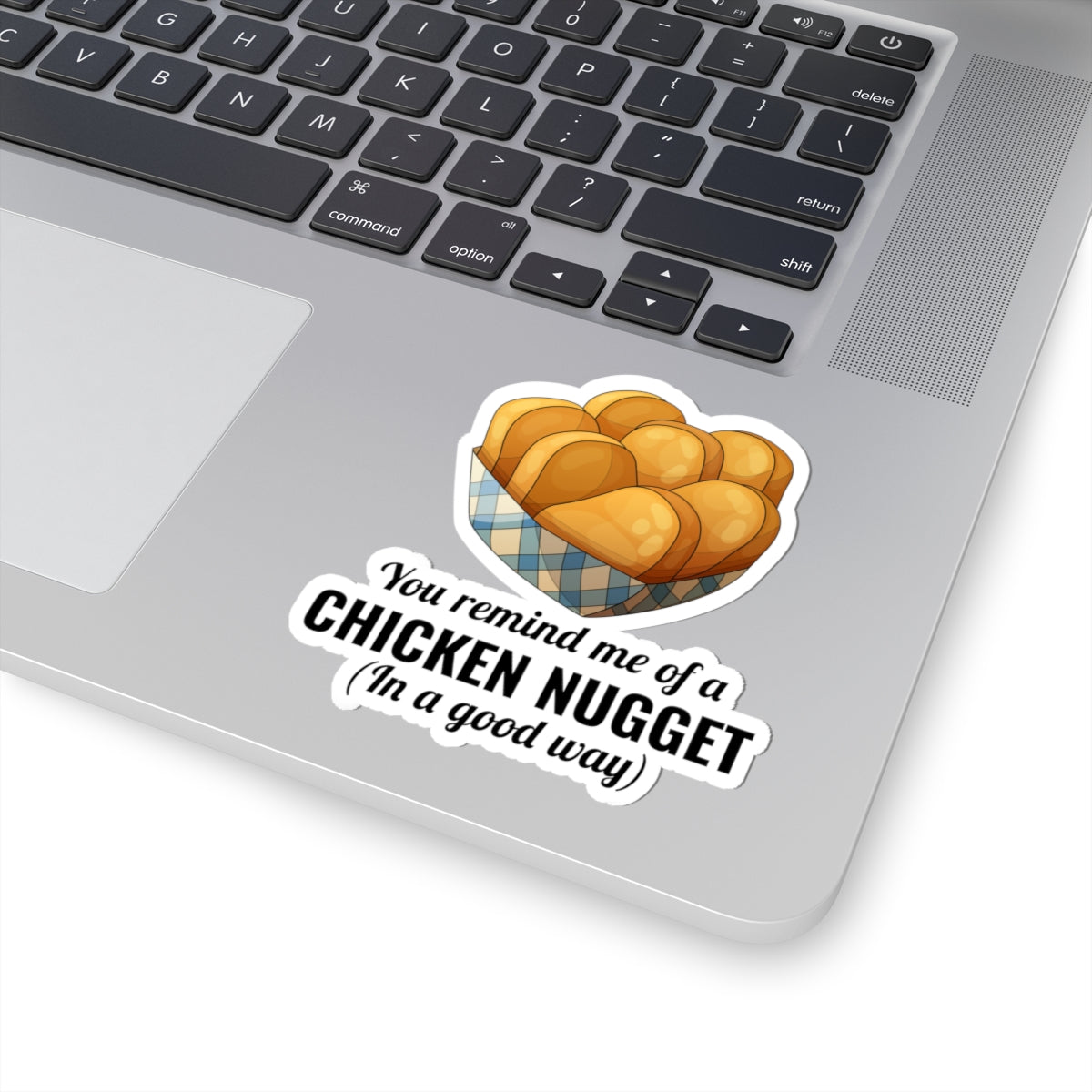 Chicken Nugget Compliment Sticker - Whimsical Food Vinyl Decal for Friends & Food Lovers