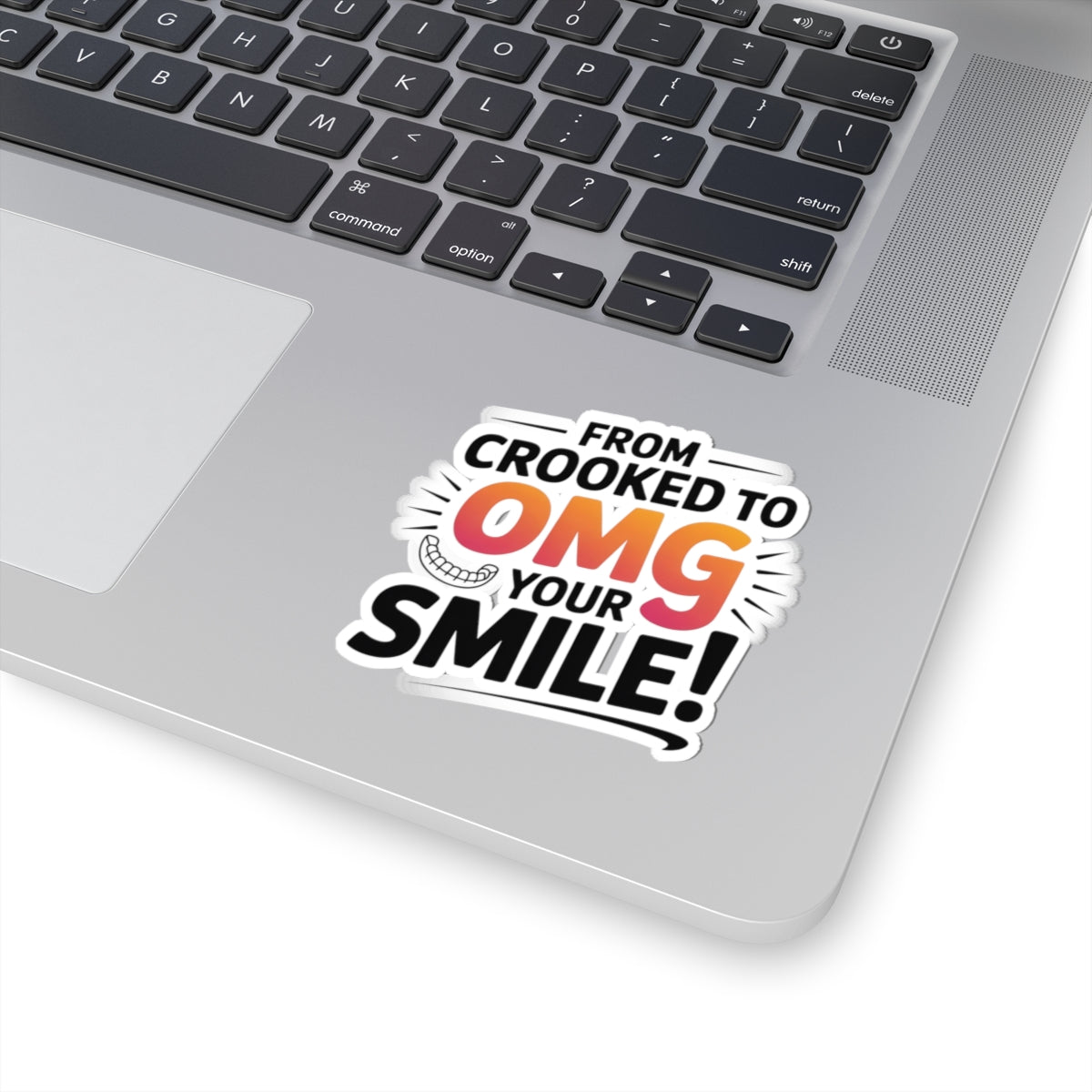 Crooked to Perfect Sticker - Braces Journey Decal for Orthodontics Patients