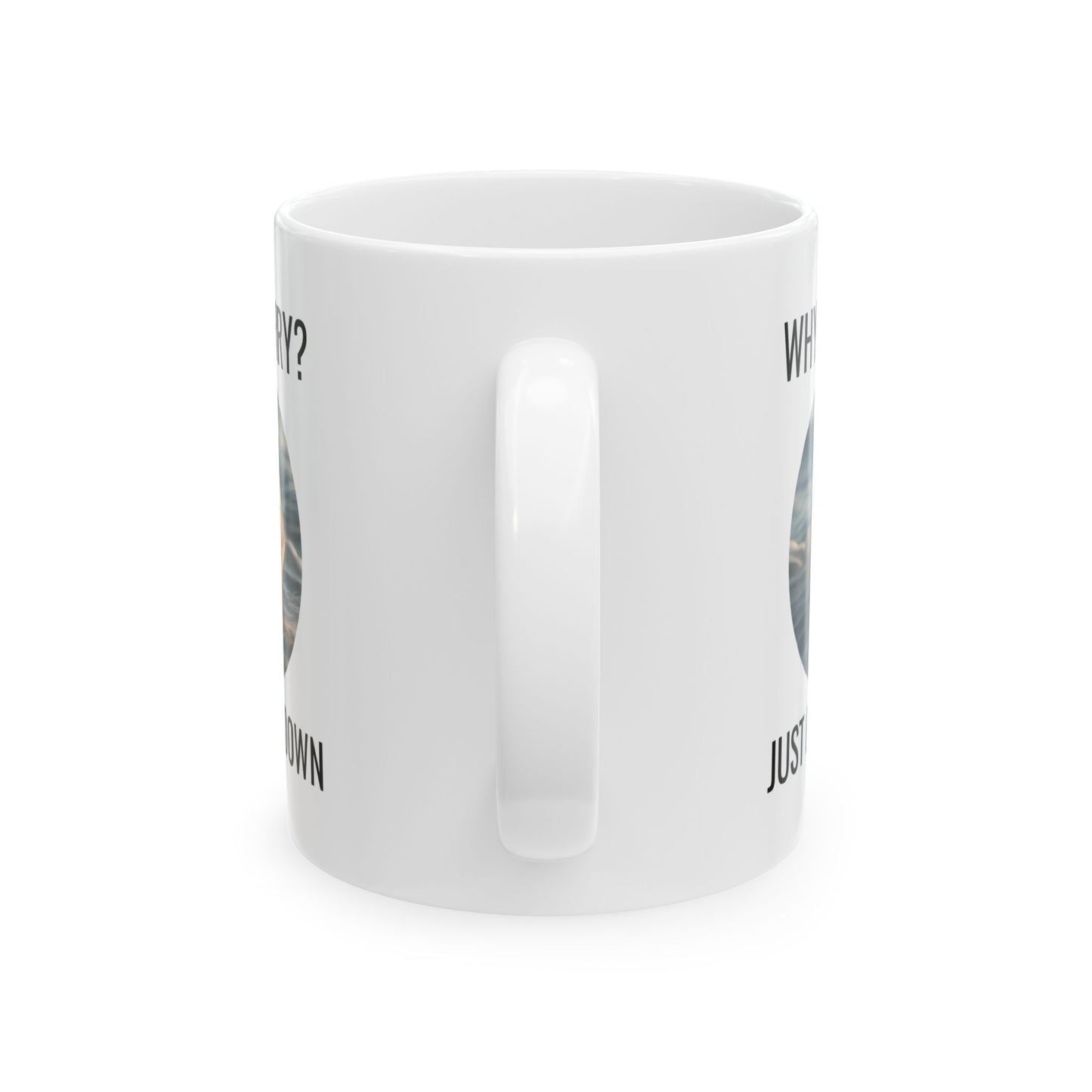 Clam Down Mug, Funny Clam, Relaxing Ocean Gift