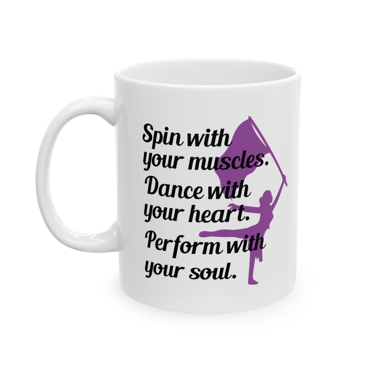 Color Guard Mug - Spin Dance Perform Design for Enthusiasts