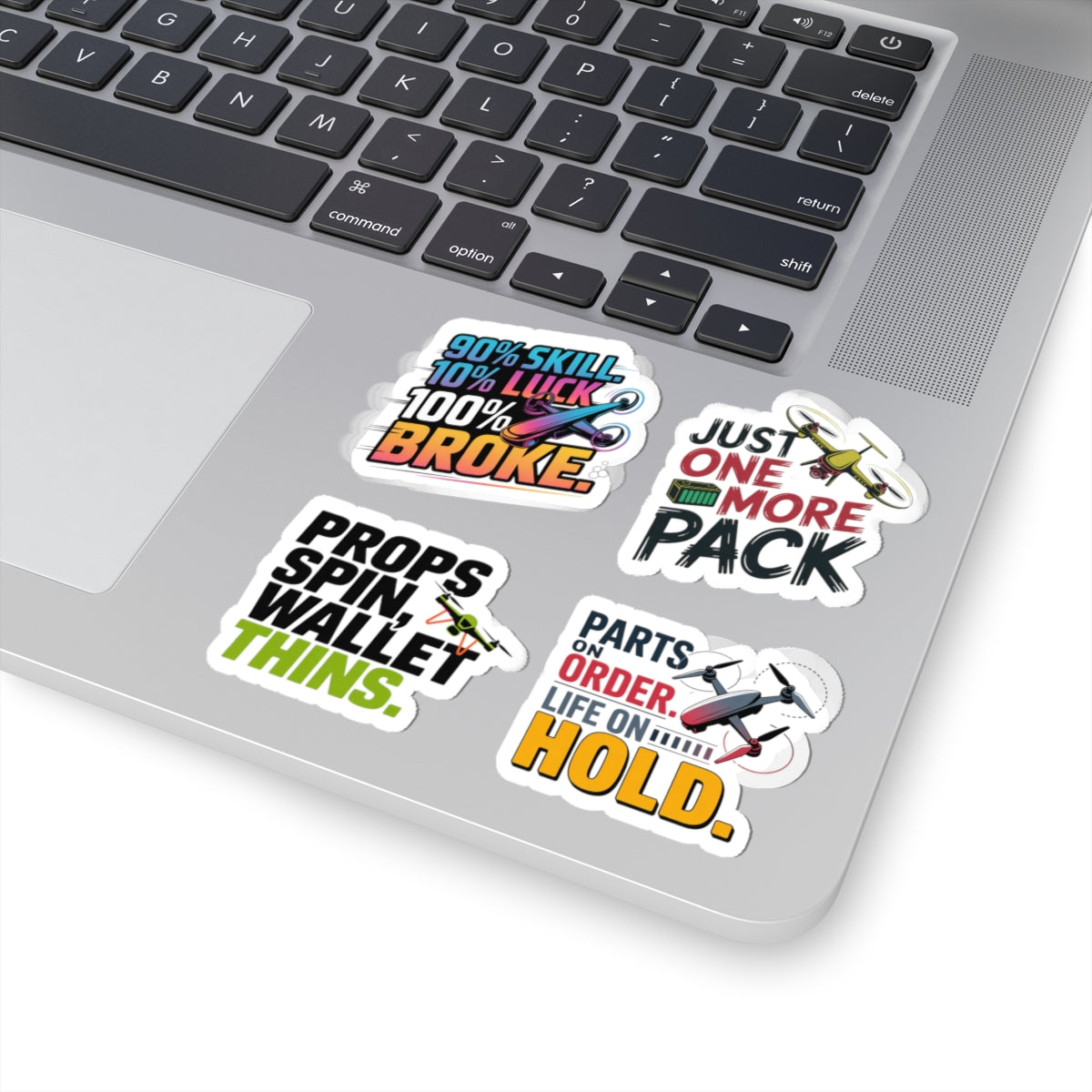 Drone Racing Sticker Pack – 4 PCS Honest Pit Life Decal for FPV Pilots, Quad Addicts