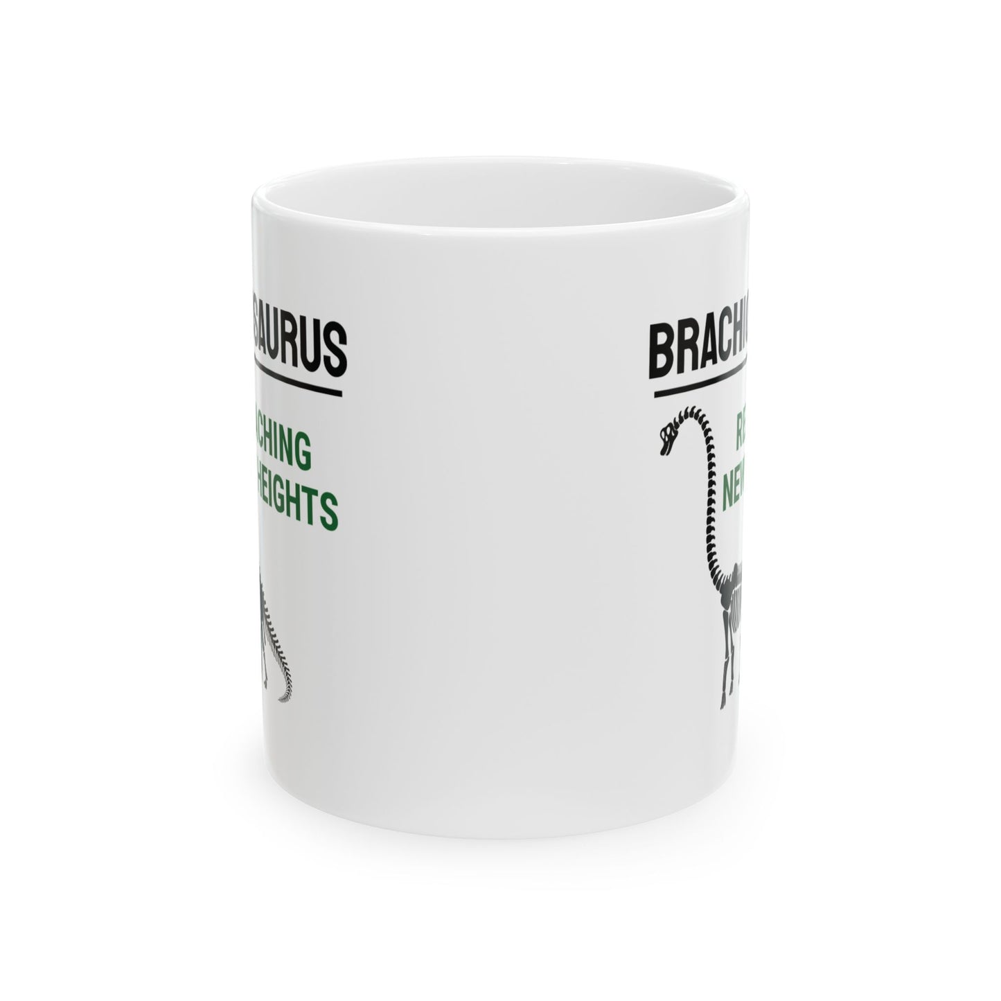 Dinosaur Fossil Mug for Sauropod Lovers Brachiosaurus Skeleton Design