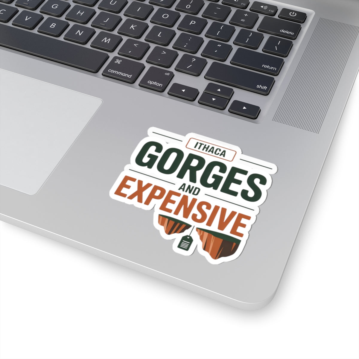 Ithaca NY Sticker - Gorges Nature Adventure Vinyl Decal for Hikers Campers