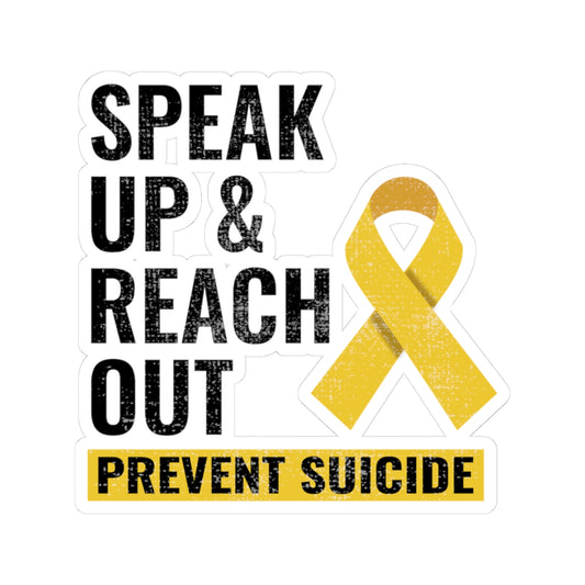 Suicide Prevention Support Sticker - Mental Health Awareness Vinyl Decal for Advocates and Survivors