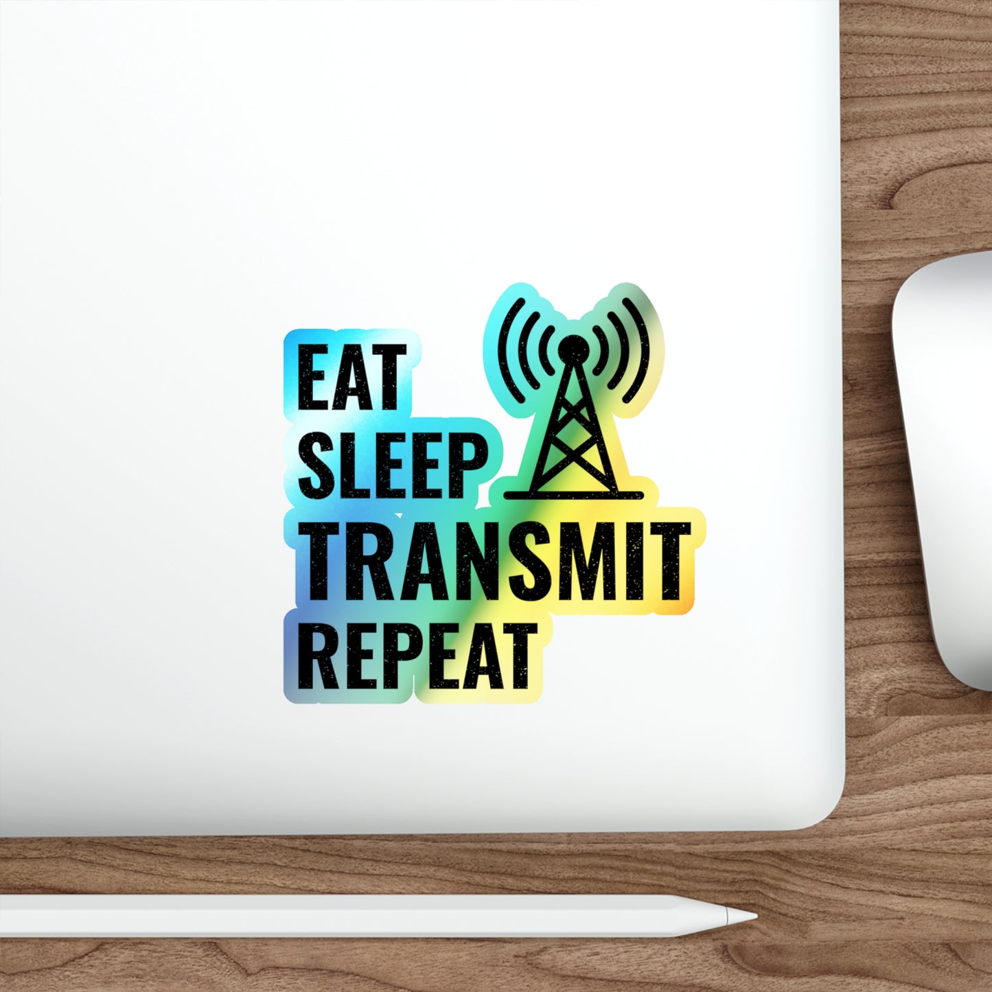 Amateur Ham Radio Operator Stickers Holographic Vinyl Decal - Radio Lifestyle & On-Air Passion