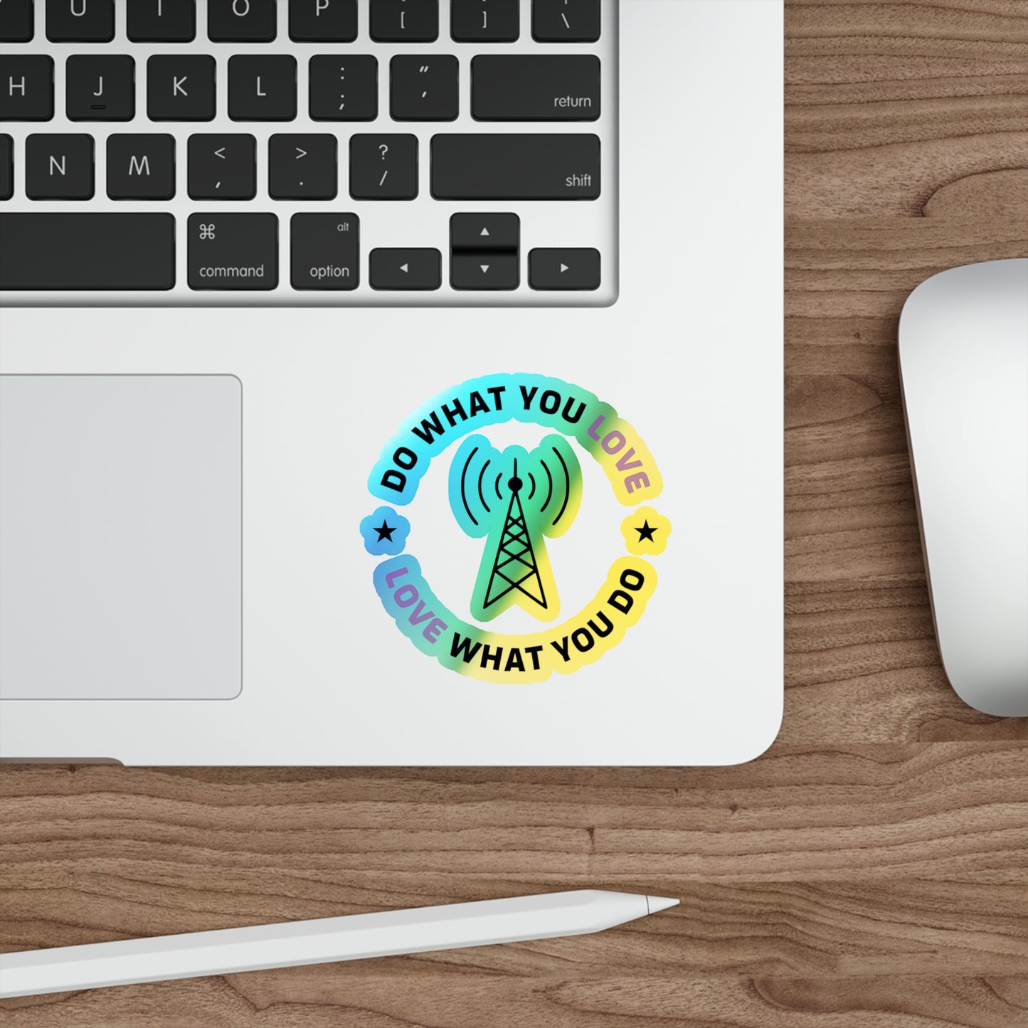 Amateur Ham Radio Operator Stickers Holographic Vinyl Decal - Shortwave & DXing for Radio Enthusiasts