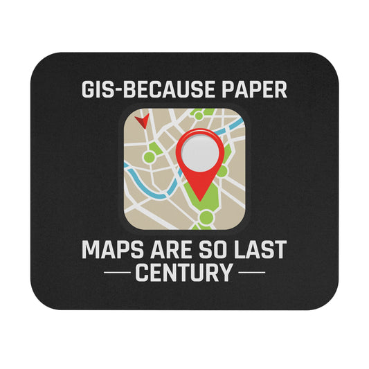 GIS Mapping Engineering Mouse Pad - Geomatics Non-Slip Rubber Base for Cartographers & Surveyors
