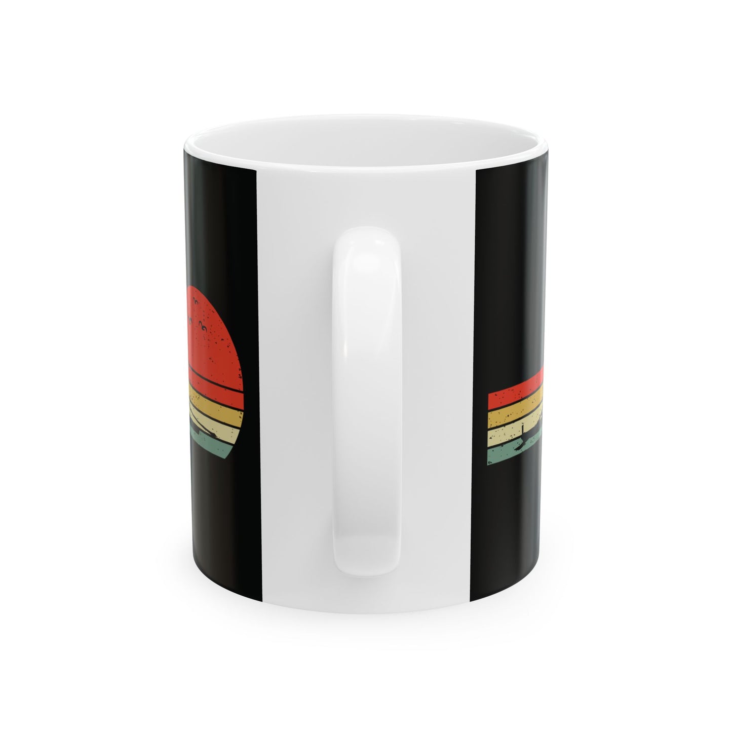 Rowing Mug Retro Sunset Sculler Water Sport Enthusiast Cup