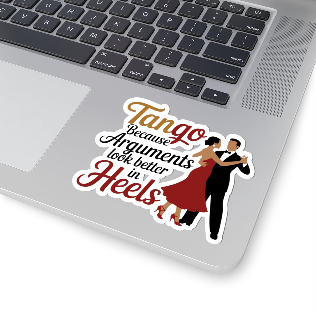 Tango Style Sticker - Heeled Arguments Vinyl Decal for Dancers, Fashionable Performers