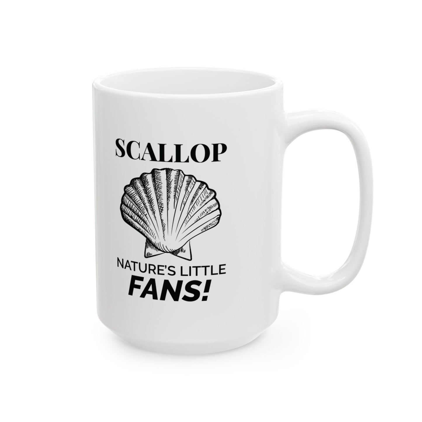 Scallop Shell Mug, Ocean Fan, Beach Lover Gift