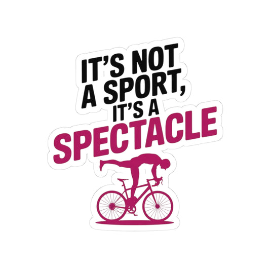 Dynamic Indoor Cycling Sticker - Sport Spectacle Bike Vinyl Decal for Artistic Performers, Competitive Teams, Fans