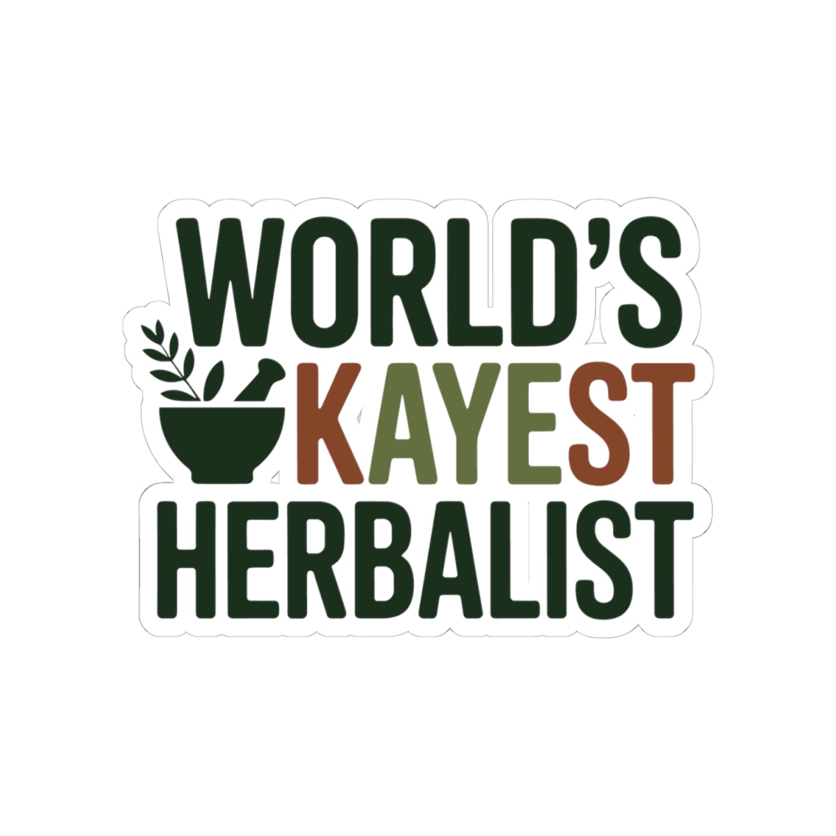 Herbalist Humor Sticker - Playful Plant Medicine Vinyl Decal for Herbalists, Botanical Enthusiasts