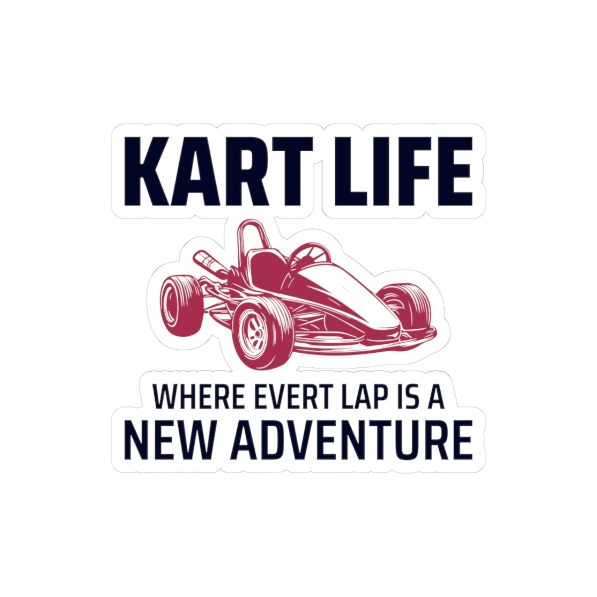 Go Kart Racing Sticker Vinyl Decal Motorsport Lifestyle Adventure Enthusiasts