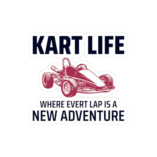 Go Kart Racing Sticker Vinyl Decal Motorsport Lifestyle Adventure Enthusiasts
