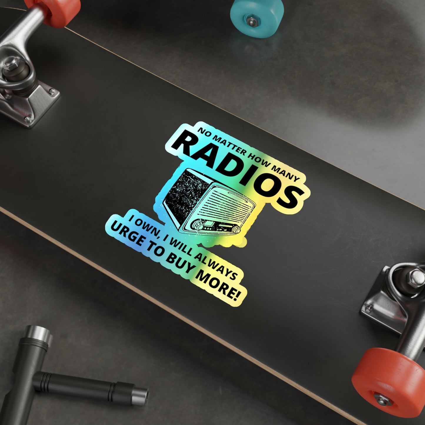 Amateur Ham Radio Operator Stickers Holographic Vinyl Decal - Radio Collector & Gear Addict