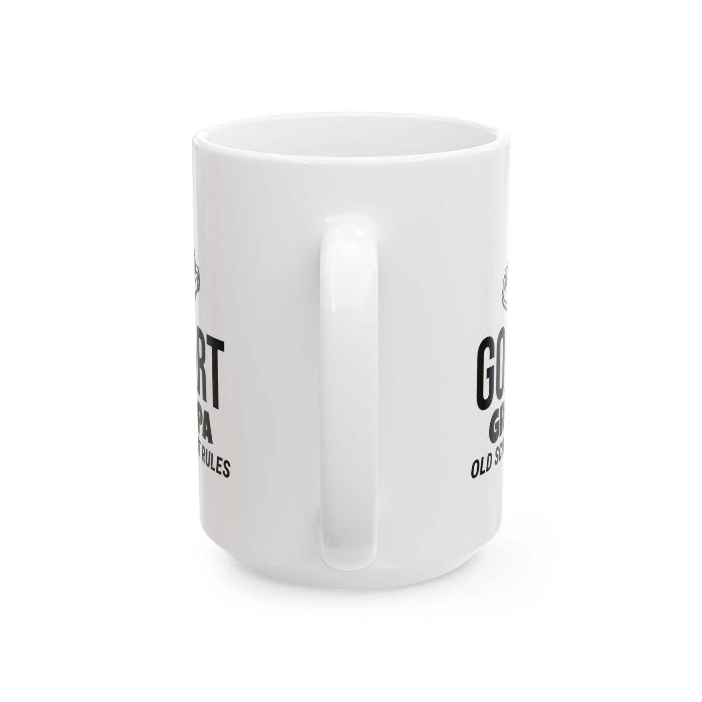 Go Kart Grandpa Mug - Old School, Fast Rules Design