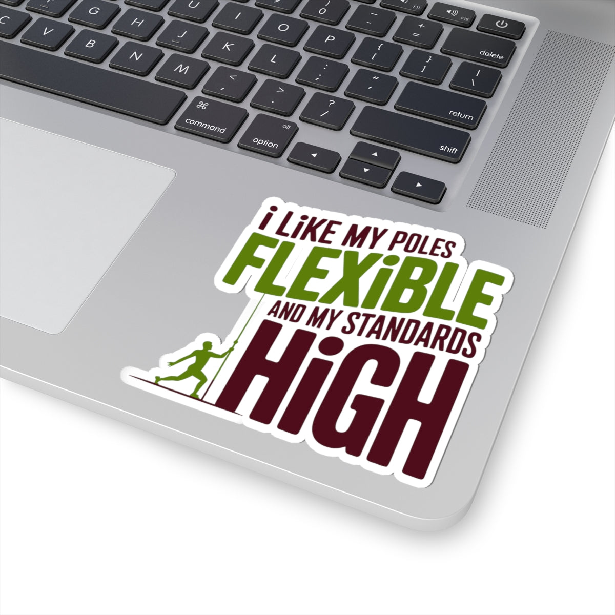 Pole Vaulting Funny Quote Decal Sticker – Bold Athletic Graphic Design for High School Track Athletes, Coaches & Sport Fans