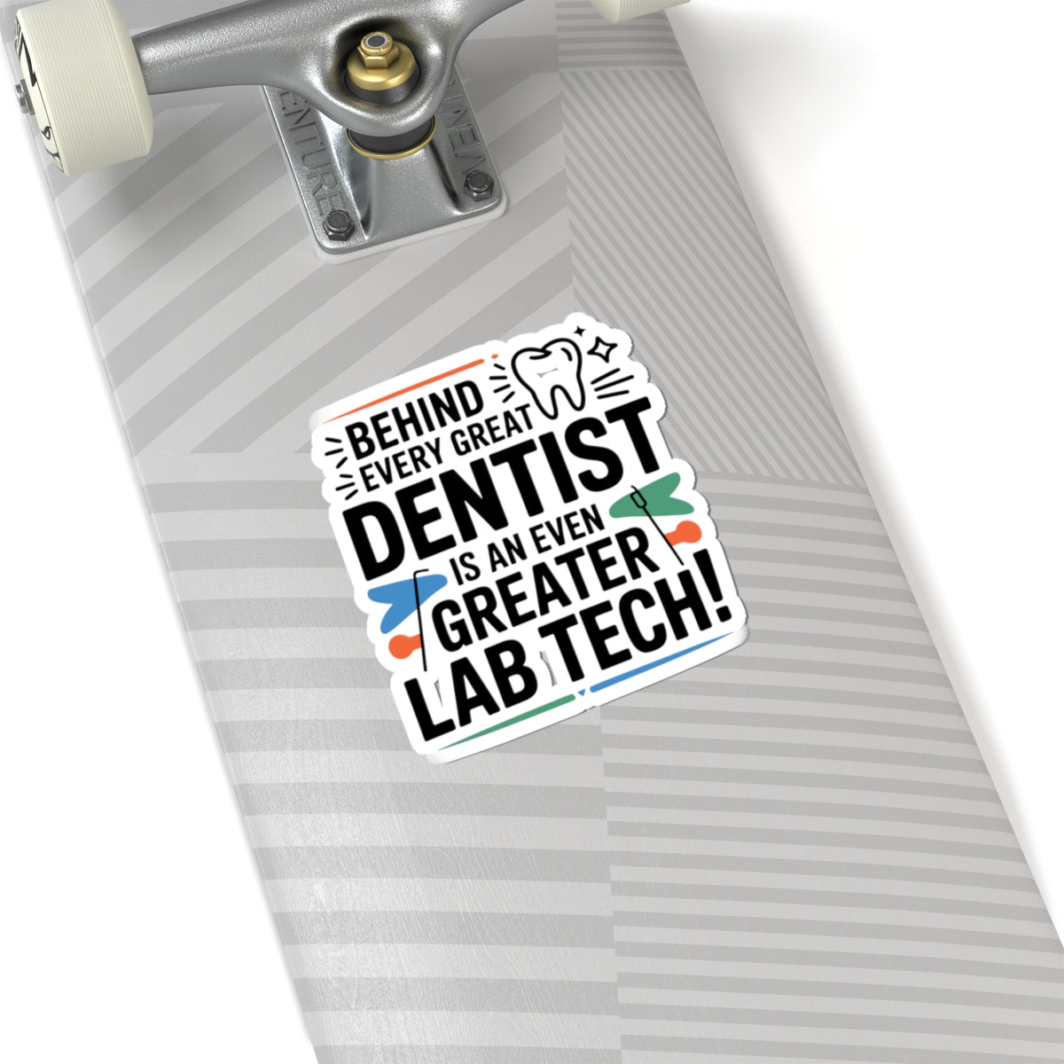 Greater Lab Tech Sticker - Dental Technician Pride Vinyl Decal for Prosthetic Specialists