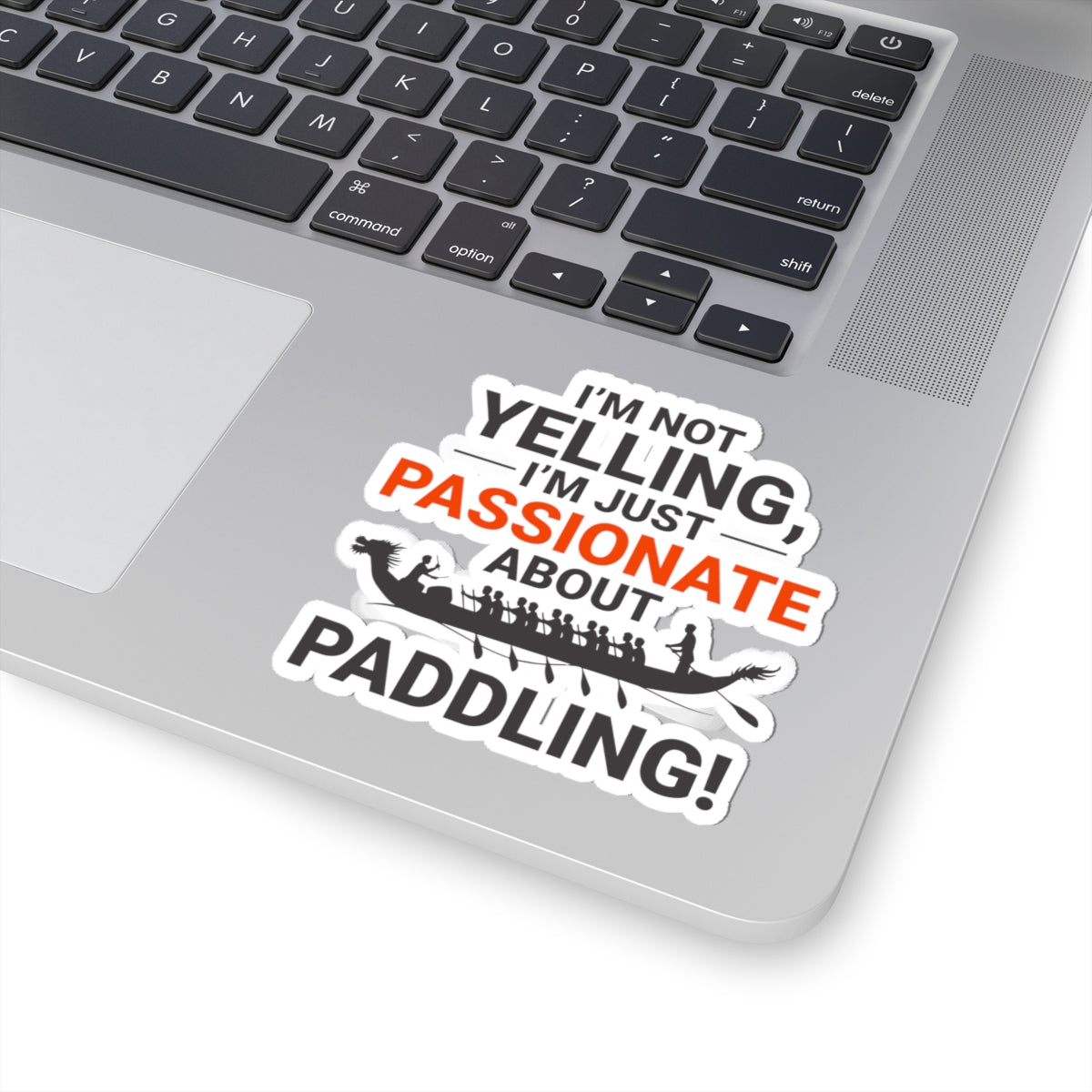 Passionate Paddler Sticker - Dragon Boat Enthusiast Vinyl Decal for Rowing Teams & Crews