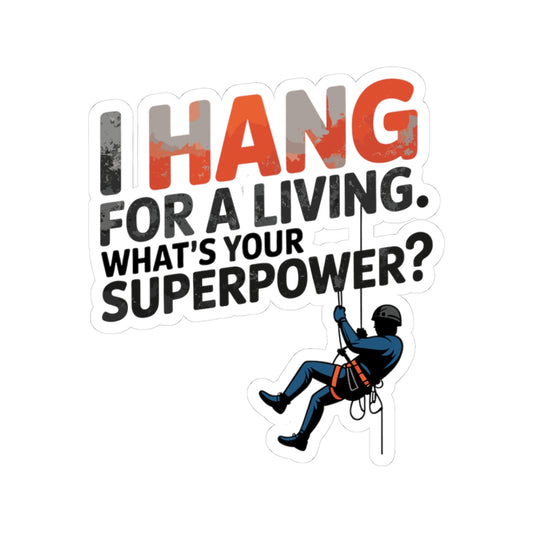 Industrial Rope Access Sticker - Technician Vinyl Decal for Climbers & Engineers