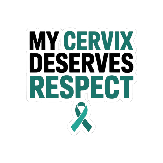 Bold Empowerment Sticker - Cervical Cancer Awareness Vinyl Decal for Survivors, Women, and Advocates